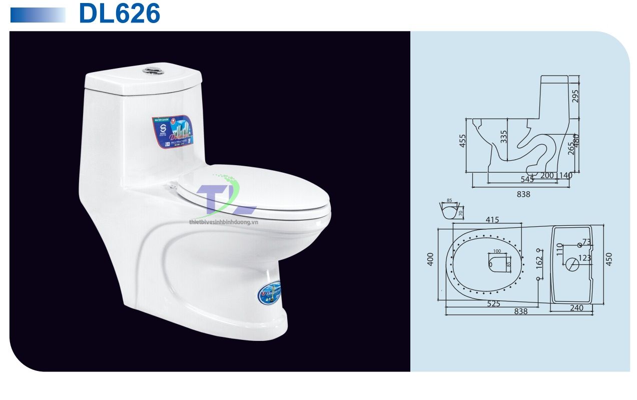 Bồn cầu sứ Dolacera DL626